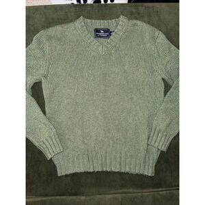 American Living Womens Sweater Medium Green Pullover crewneck‎ warm
